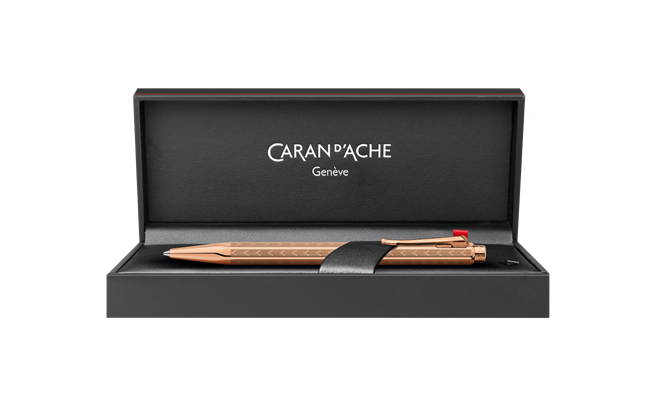 ECRIDOR™ Rose-Gilded Chevron Ballpoint Pen