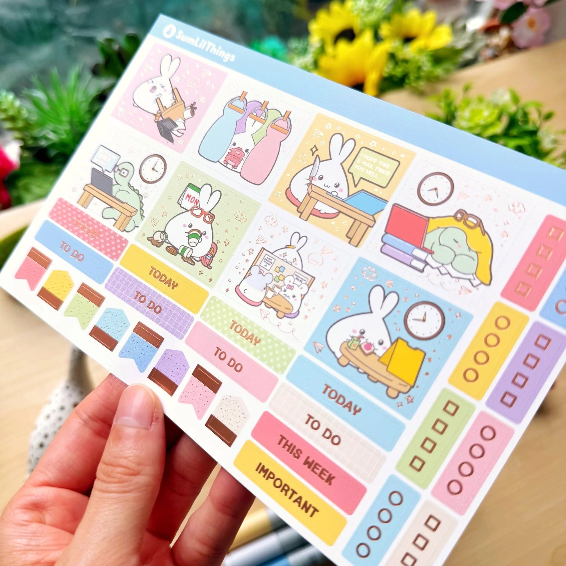 Hobonichi COUSIN - Lil' Office Life - Rose Gold Foil