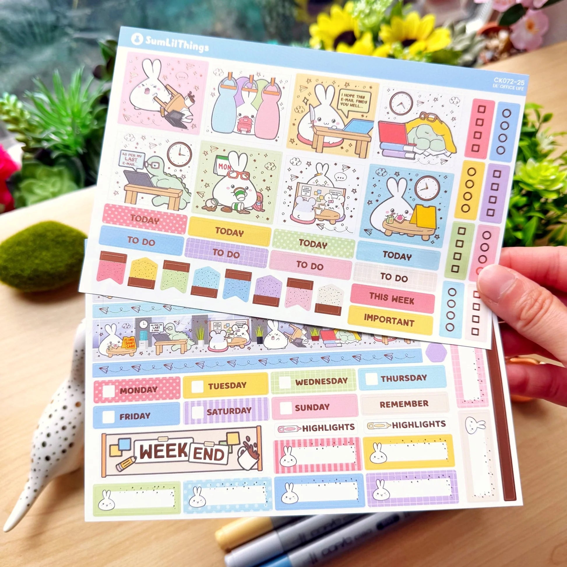 Hobonichi COUSIN - Lil' Office Life - Rose Gold Foil