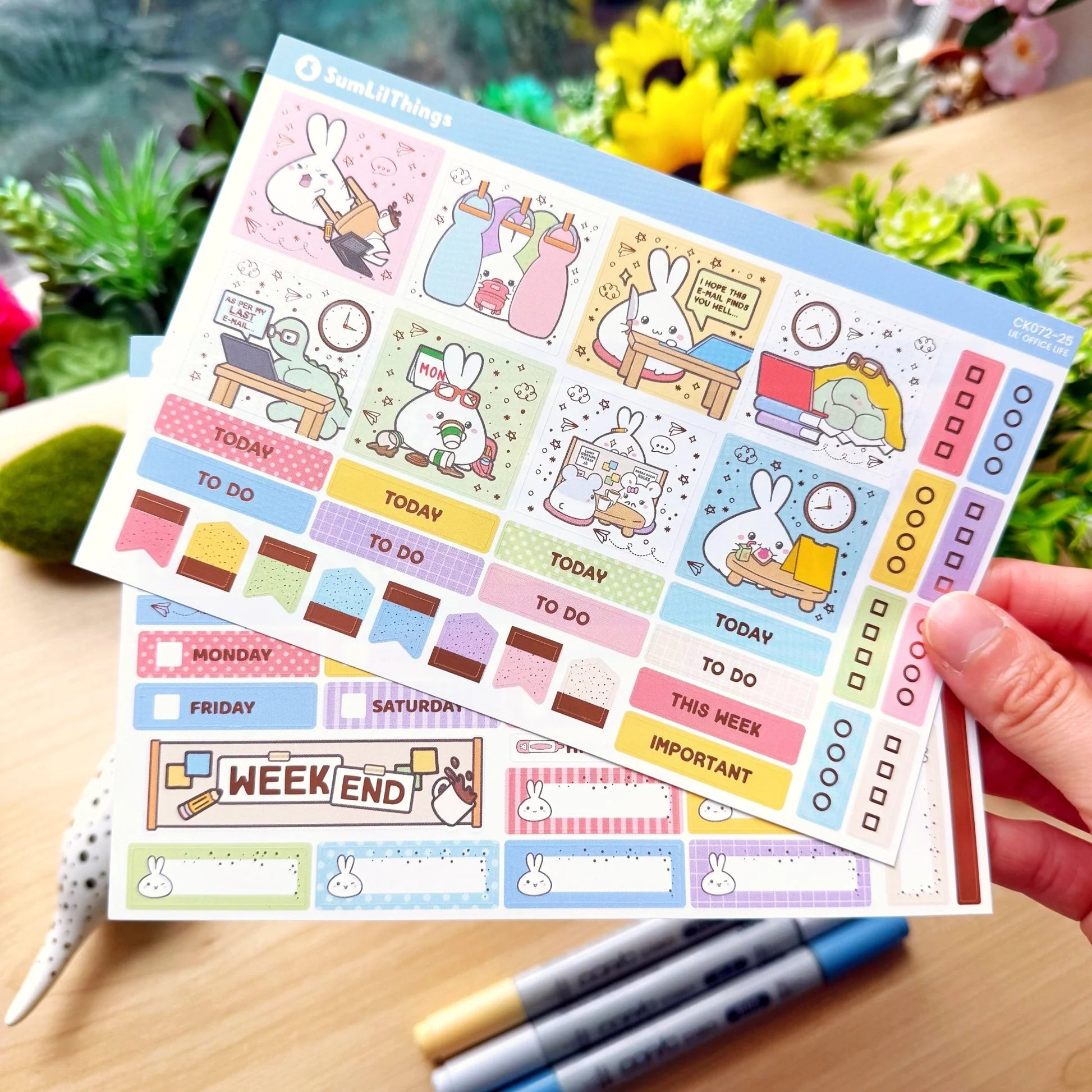 Hobonichi COUSIN - Lil' Office Life - Rose Gold Foil