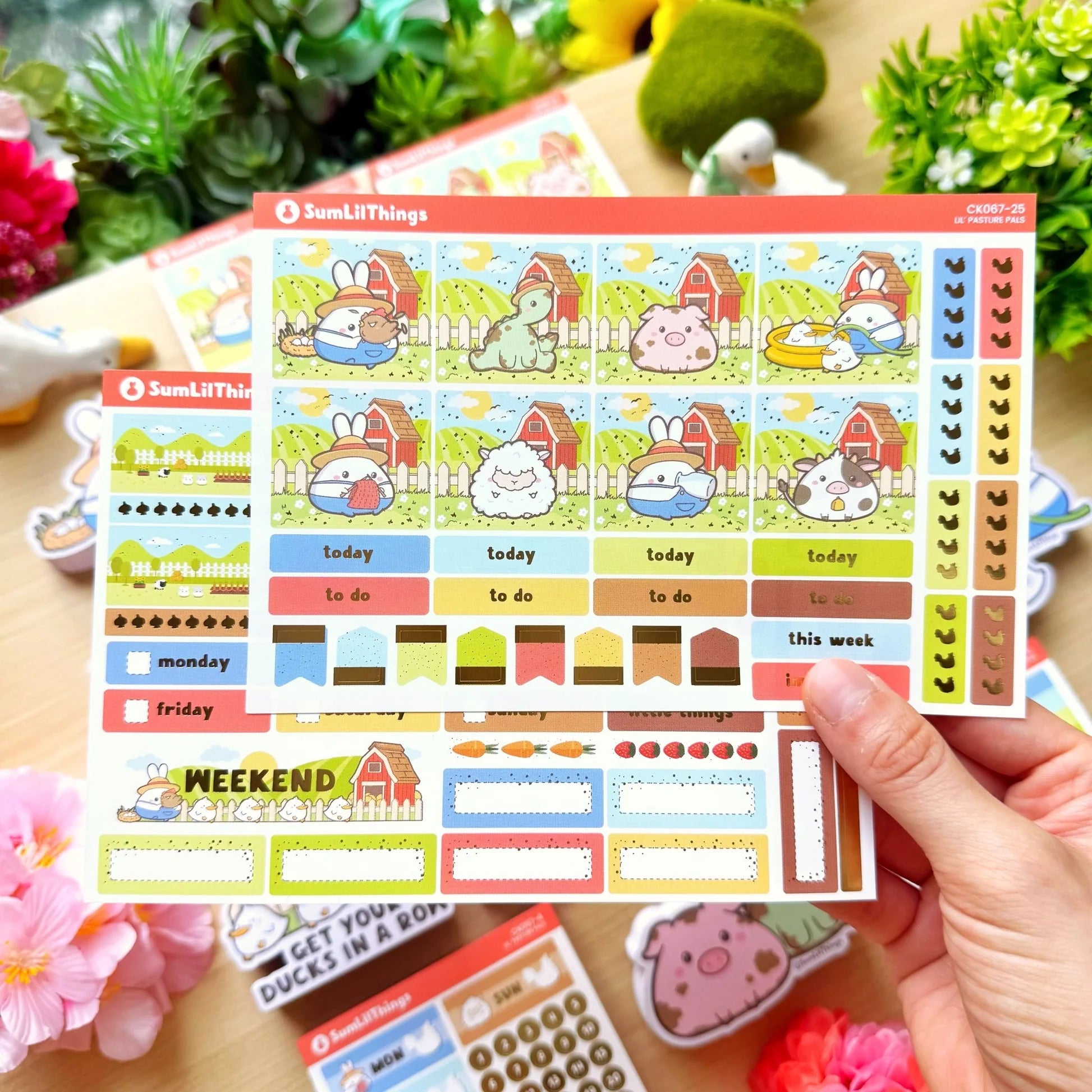 Hobonichi COUSIN - Lil' Pasture Pals - Gold Foil