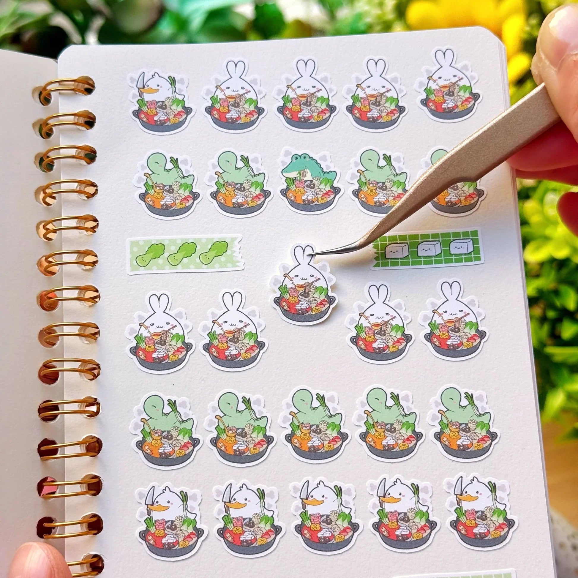 Hot Pot Reusable Sticker Book (A6)