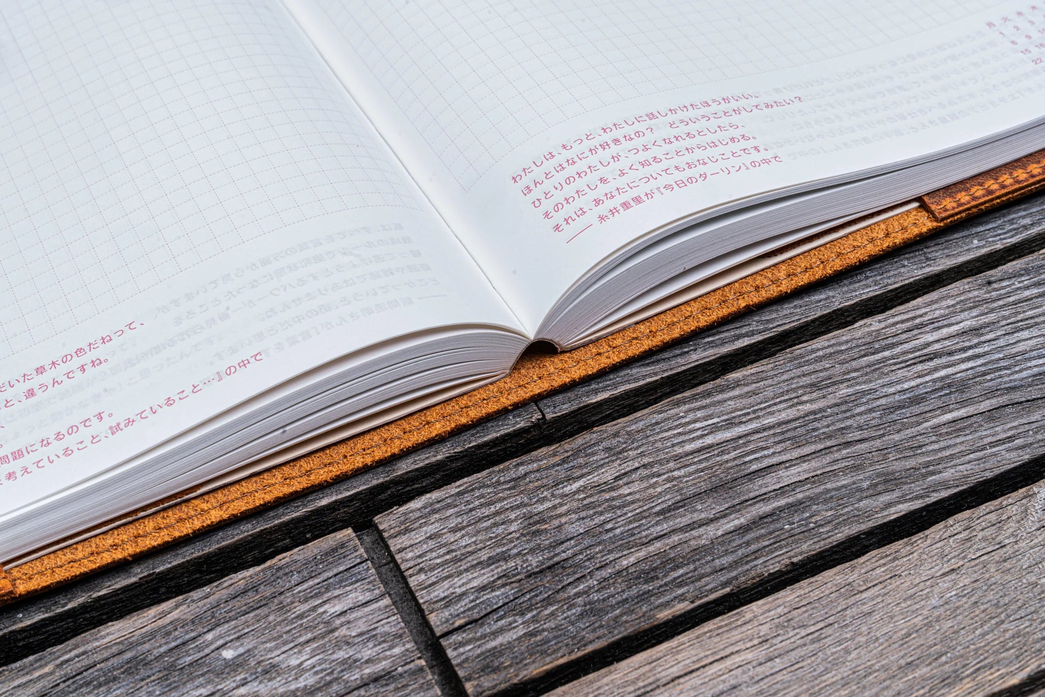 Leather Slim A5 Notebook / Planner Cover - Crazy Horse Brown