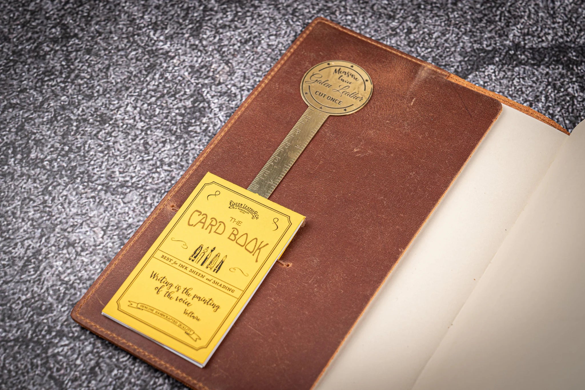 Leather Slim A5 Notebook / Planner Cover - Crazy Horse Tan