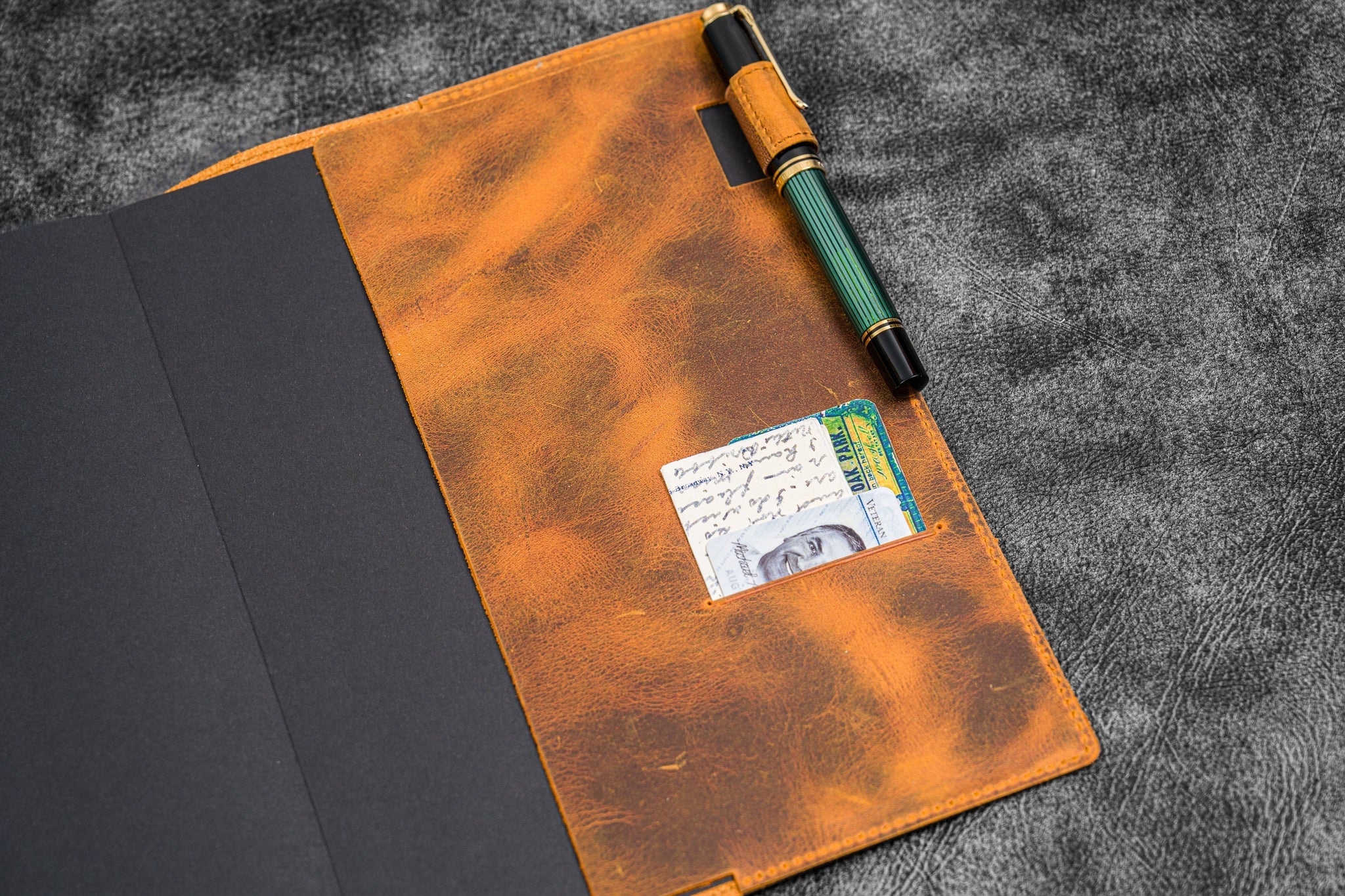 Leather Slim B5 Notebook / Planner Cover - Crazy Horse Brown