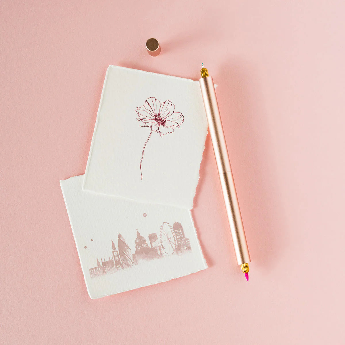 Lumos Refillable Fineliner & Brush Pen - Duo Tip