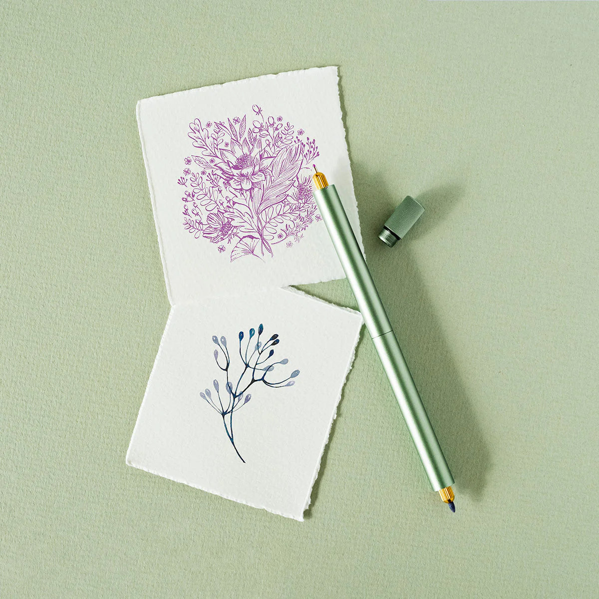 Lumos Refillable Fineliner & Brush Pen - Duo Tip