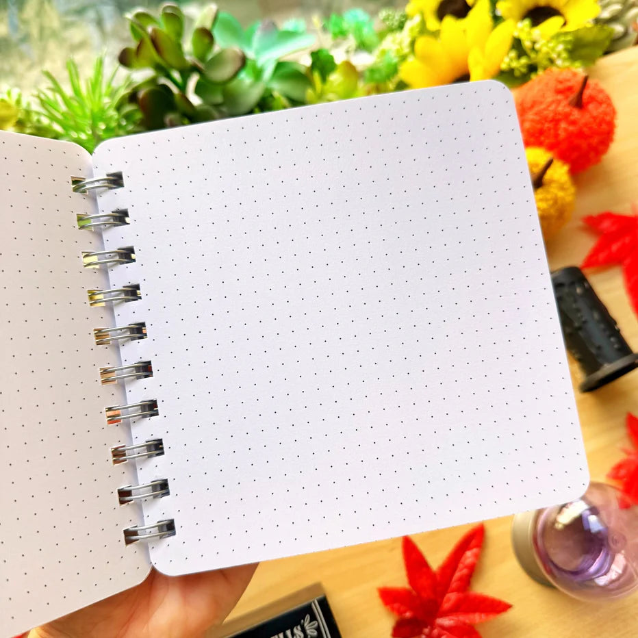 Mistwood Manor Library Spiral Notebook (Dot Grid)