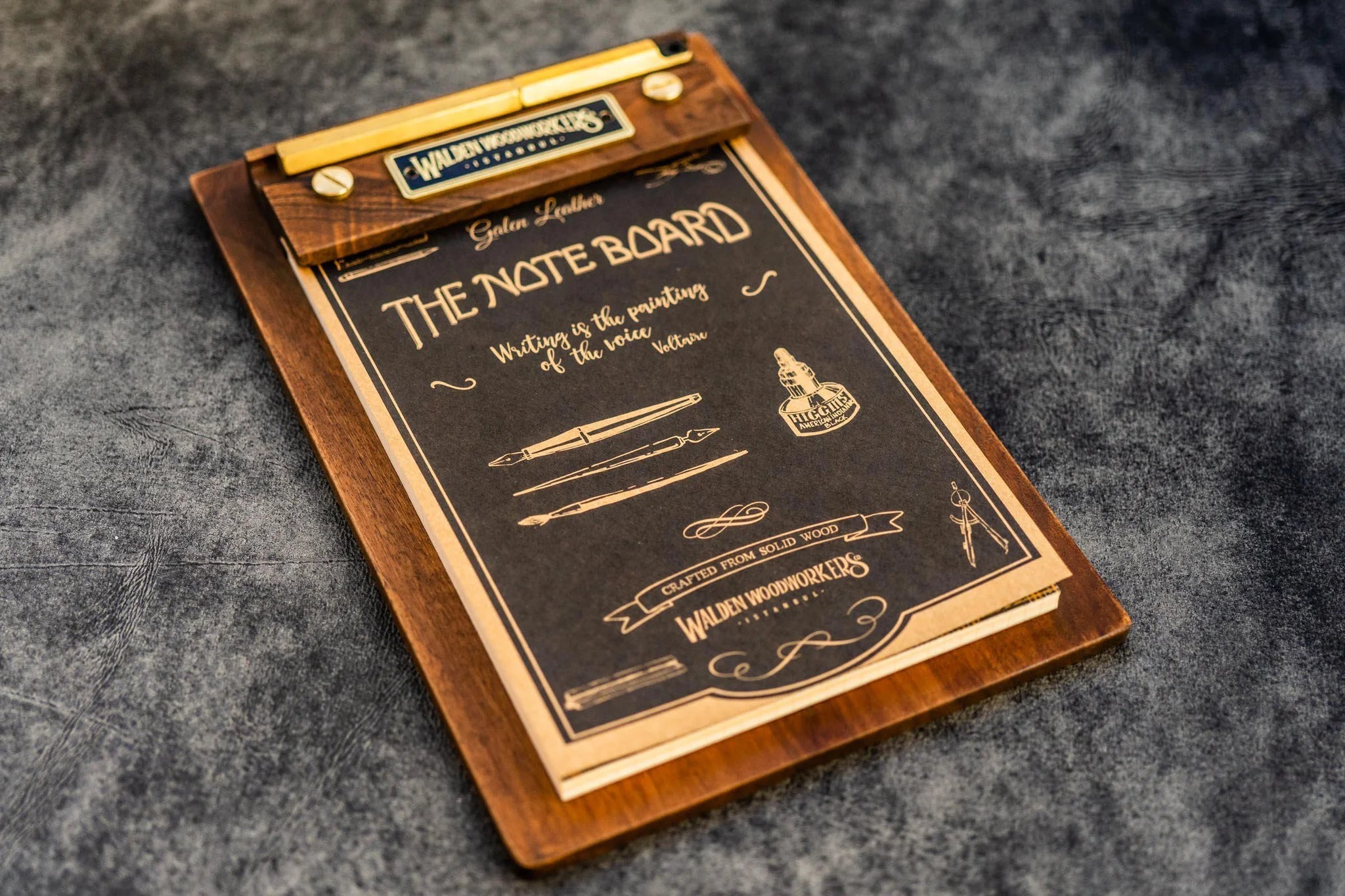 The Note Board - Wooden Rhodia Notepad Holder - Walnut