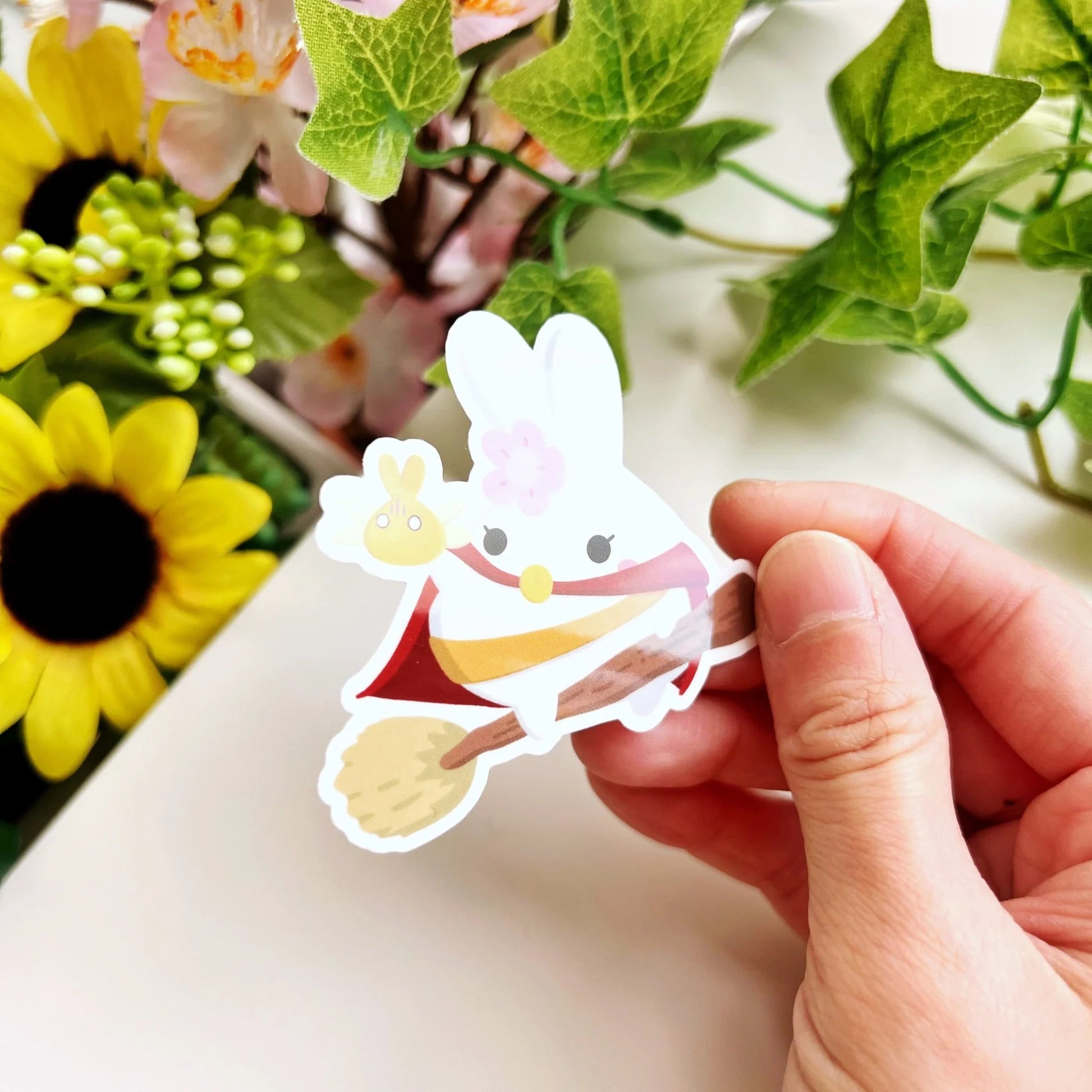 Vinyl Sticker - Mimi's Broom Ride (Transparent)