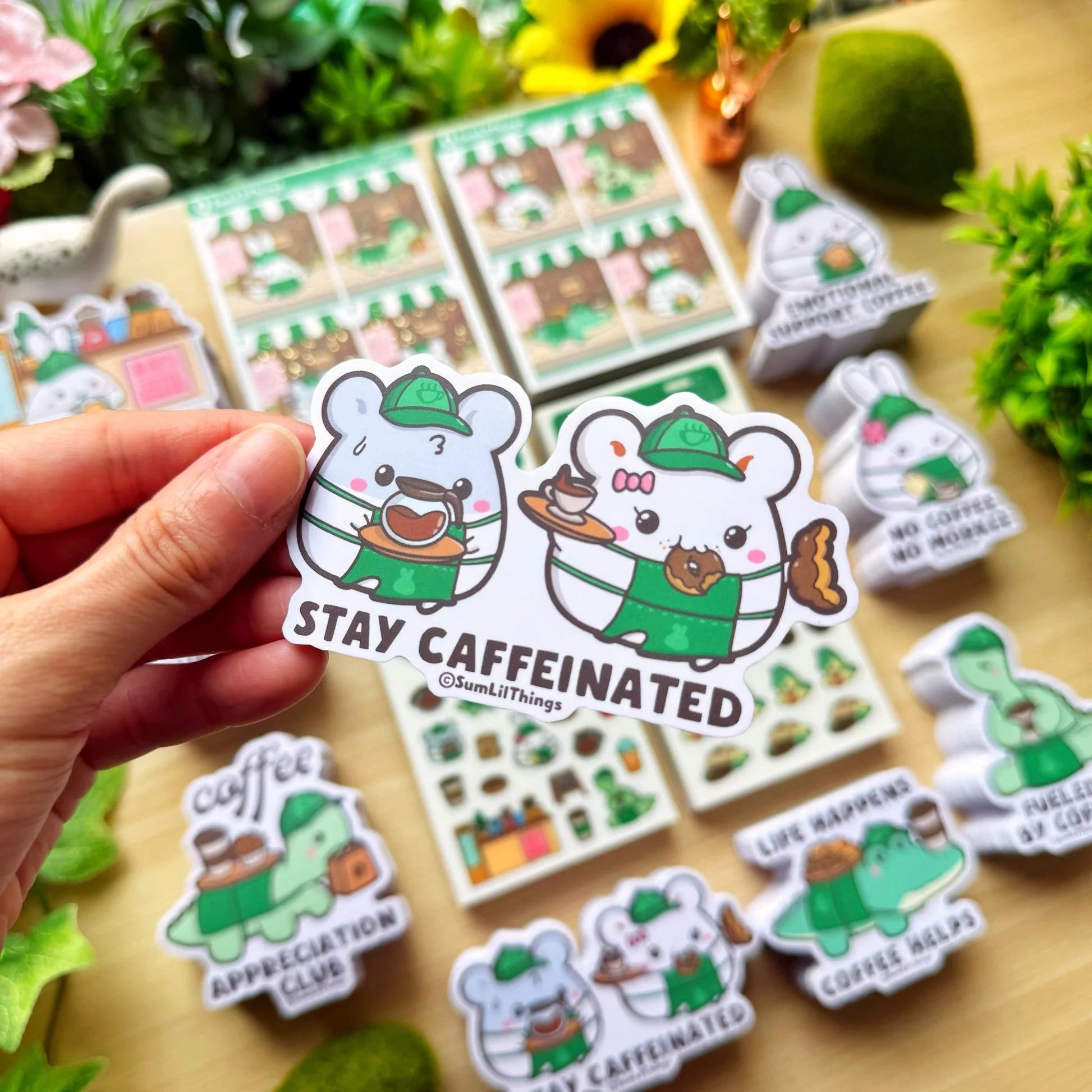 Vinyl Sticker - Stay Caffeinated