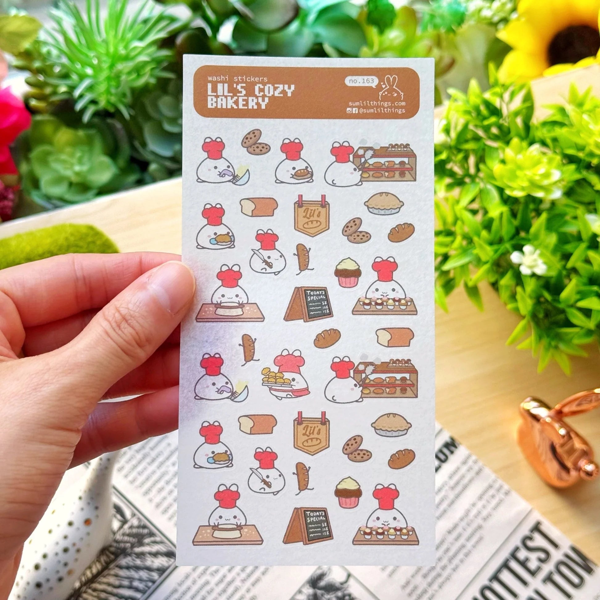 Washi Sticker - Lil' Cozy Bakery