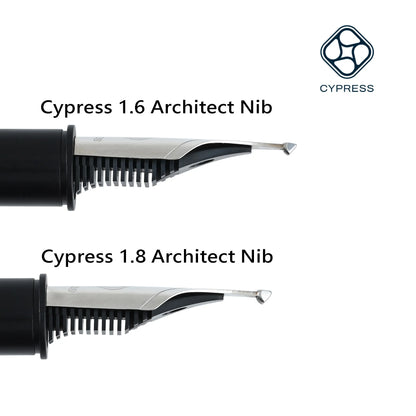 CYPRESS Multi-layer Stacked Architect and Kugel Nibs
