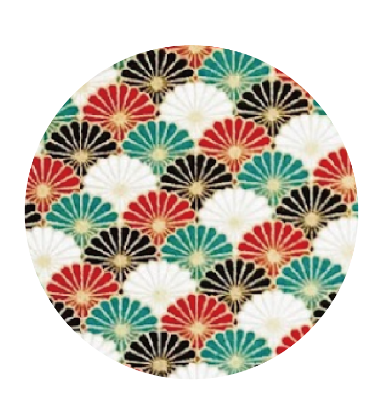 Kyokuhaku Japanese kiku pattern Pen Sleeve