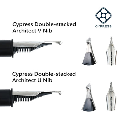 CYPRESS Multi-layer Stacked Architect and Kugel Nibs