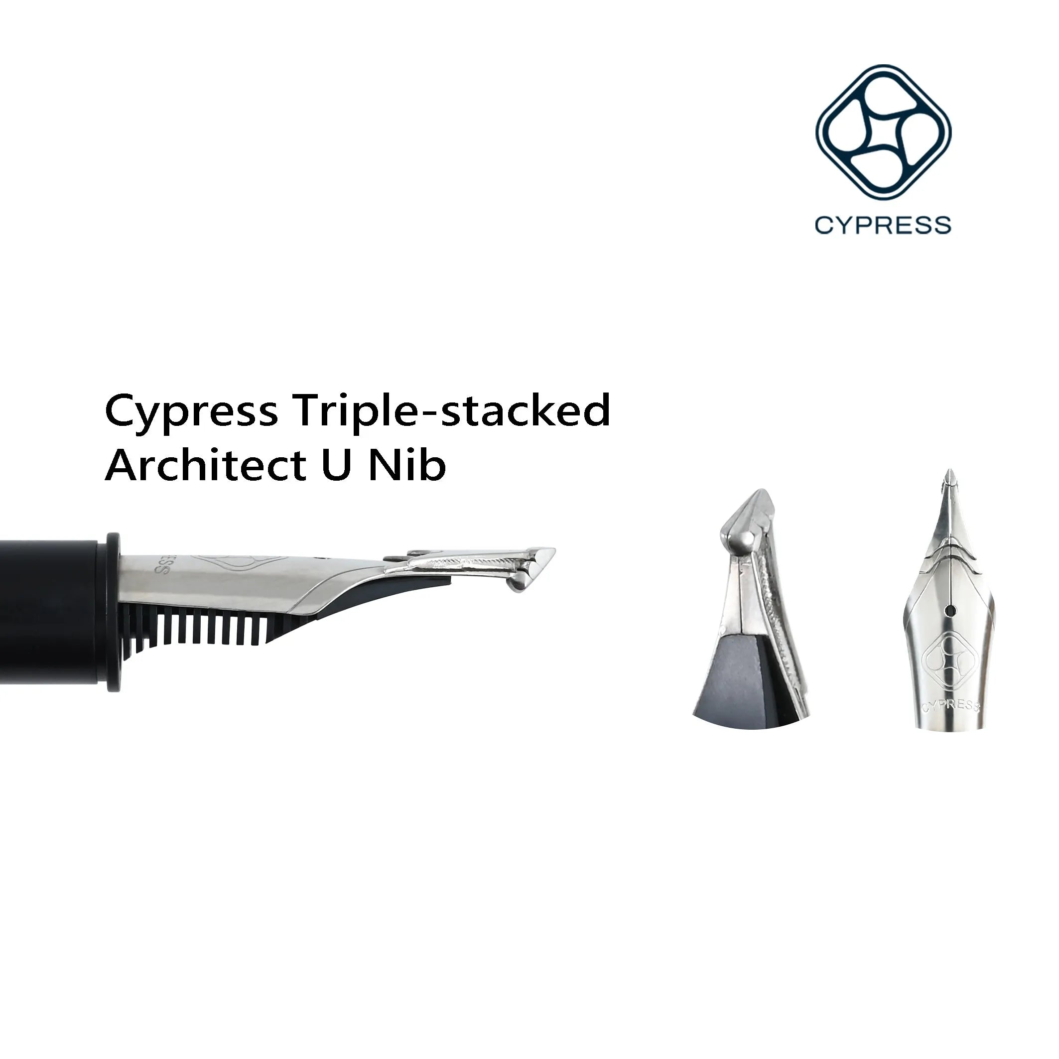 CYPRESS Multi-layer Stacked Architect and Kugel Nibs