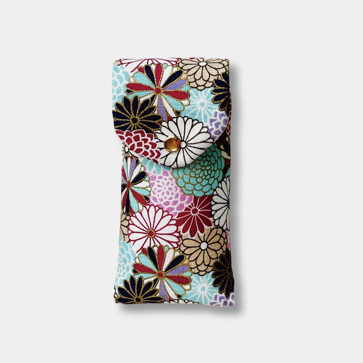 Cotton Print Japan Fabric 2 Pen Pencase