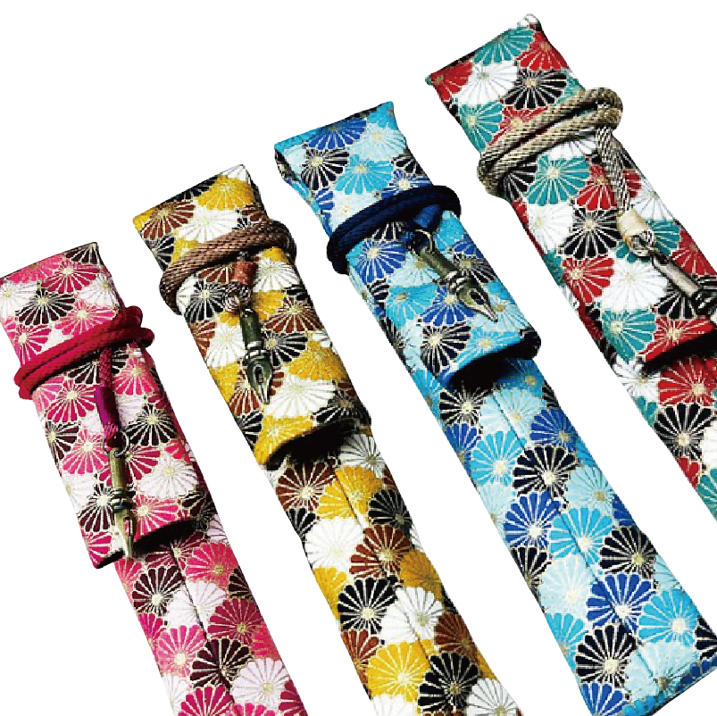 Kyokuhaku Japanese kiku pattern Pen Sleeve