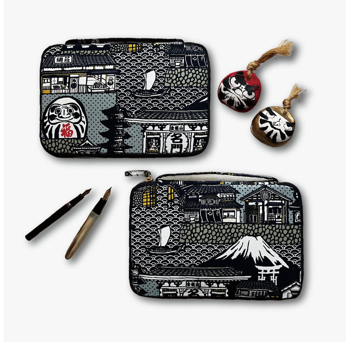 Daruma Cotton 10 Pen Case