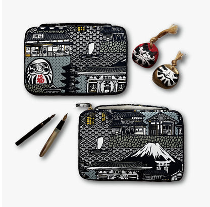 Daruma Cotton 10 Pen Case