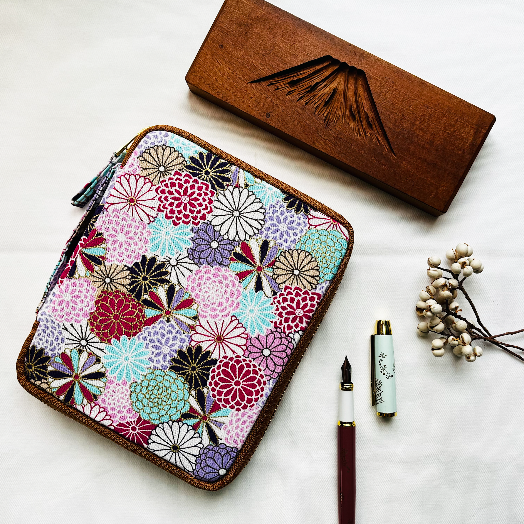 Japan Fabric 10 Pen Case