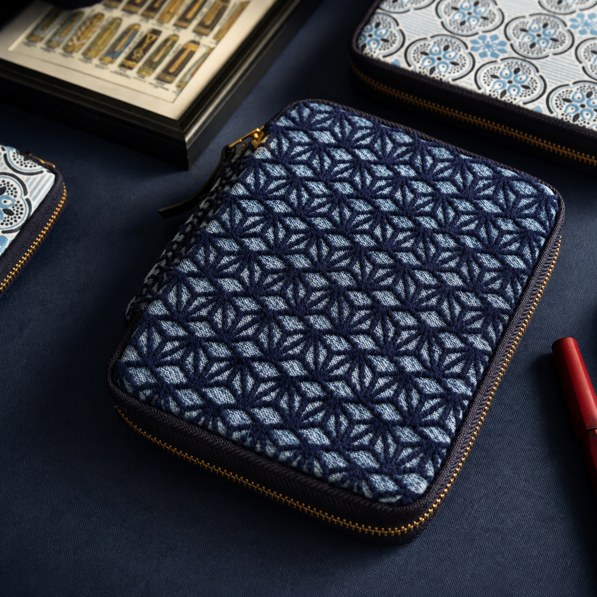 Woven Form Zippered Pen Case (Cube of Memory)