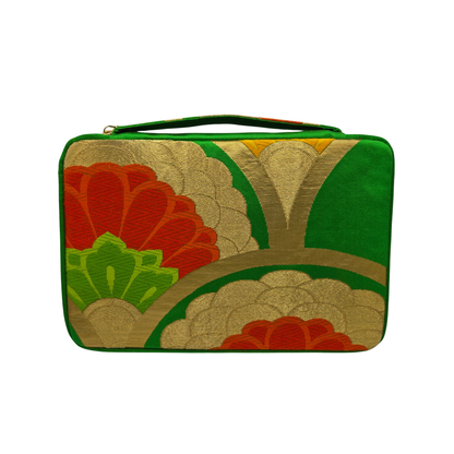 Kimono Fabric 20 Pen Case (Green)