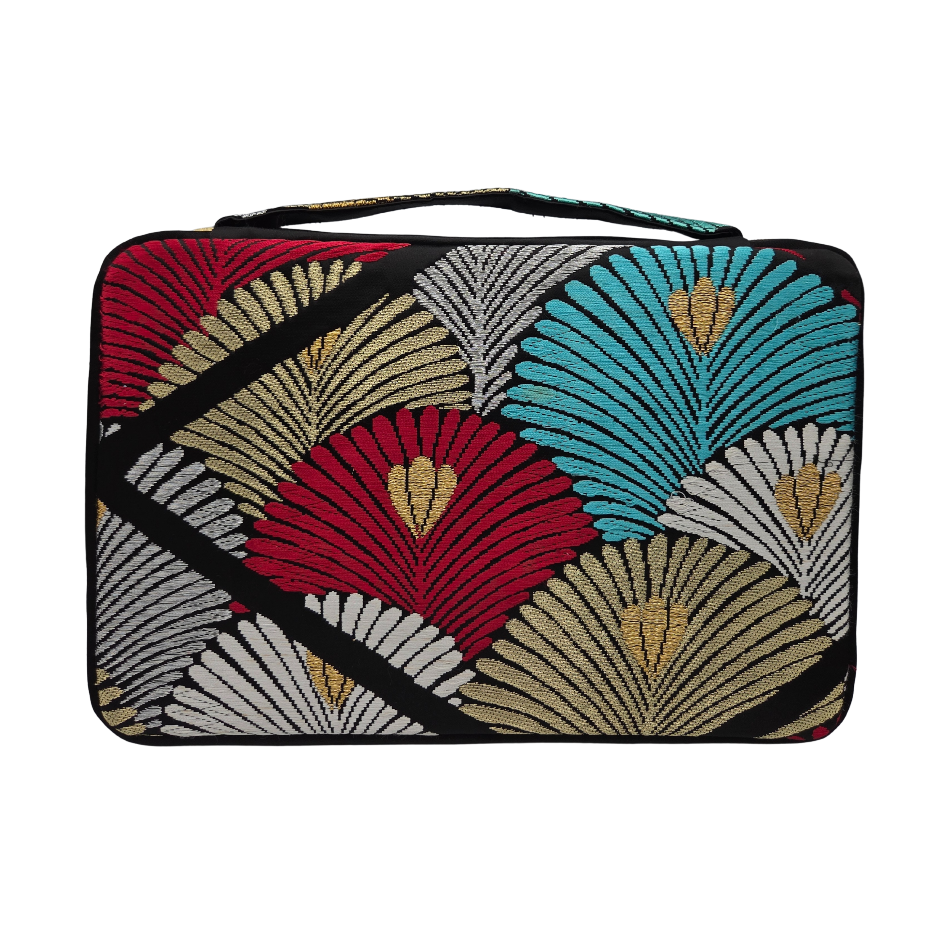 Kimono Fabric 20 Pen Case (Black)