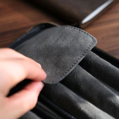 3-Slot Zip Pen Case (Tochigi Leather)