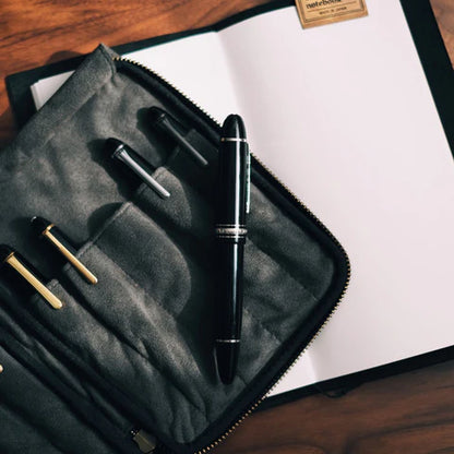 10-Slot Zip Pen Case (Tochigi Leather)