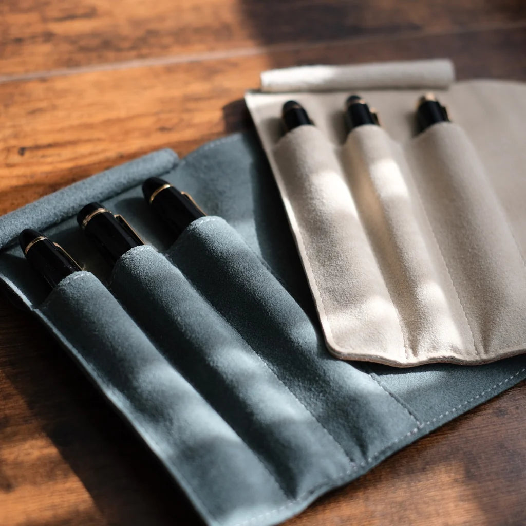 3-Slot Roll Pen Case (Tochigi Leather)