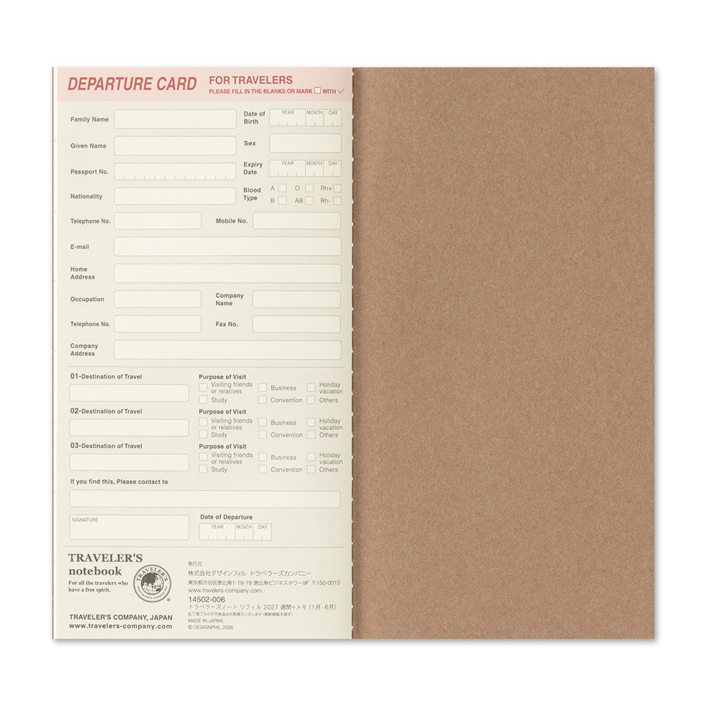Refill 2027 Weekly + Memo (Pre-Order)