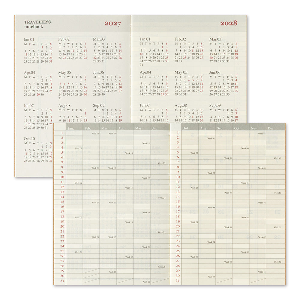 Passport Size Refill 2027 Monthly (Pre-Order)