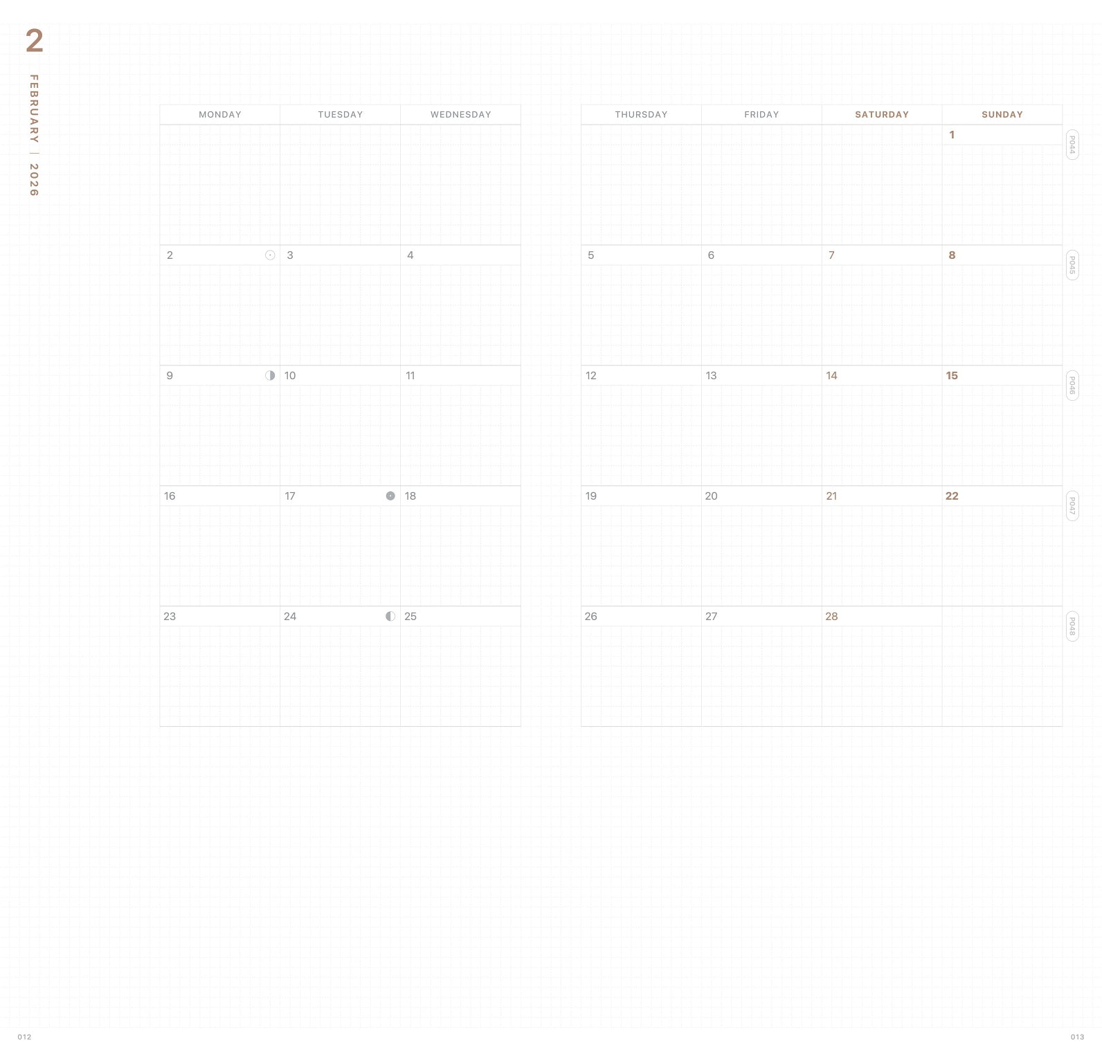 2026 SLIM BIWEEK PLANNER