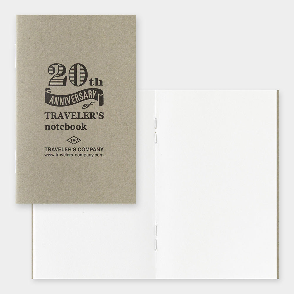 (Ships end April) TRAVELER'S notebook Card Size 20th Anniversary Set Brown