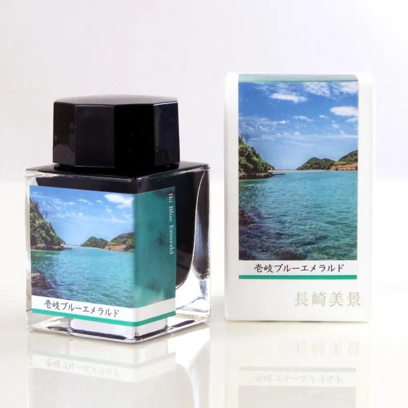 Nagasaki Beautiful Scenery Ink Iki Blue Emerald