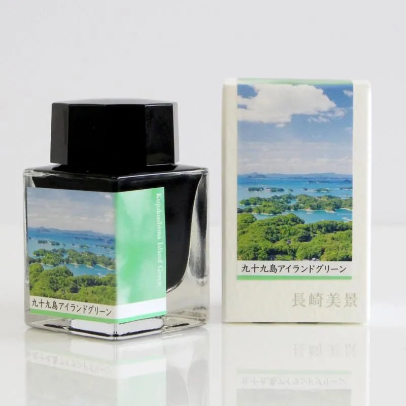 Nagasaki Beautiful Scenery Ink Kujukushima Island Green