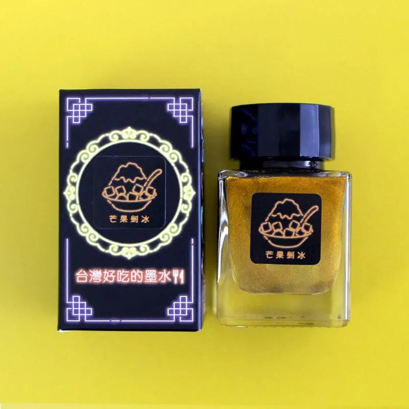 Taiwan Delicious Ink Mango Shaved Ice with Glitter