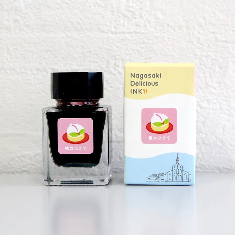 Nagasaki Delicious Ink Peach Castella with Glitter