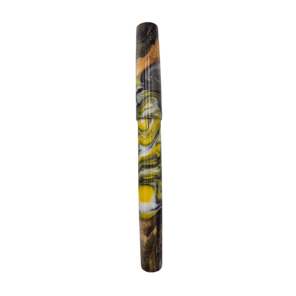 Yellow/Black Buckeye Burl Wood