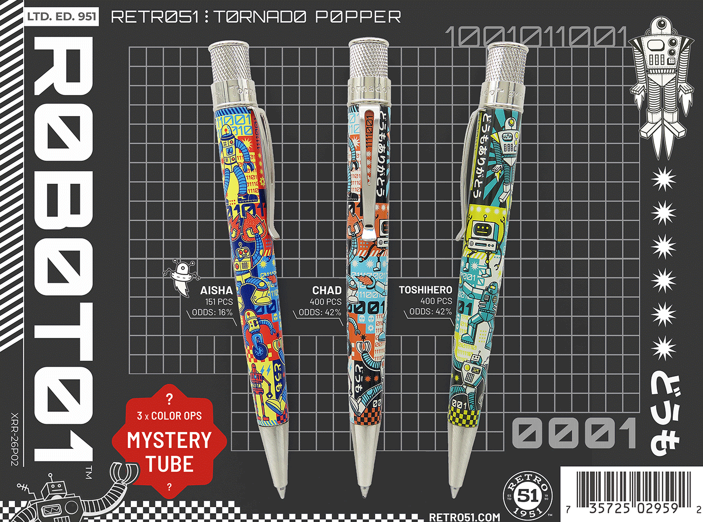Tornado Popper™ - Roboto1 Rollerball