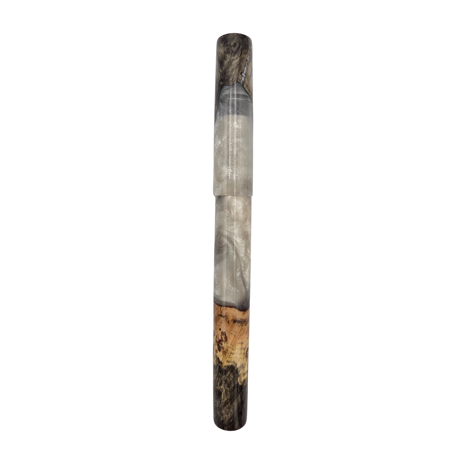 Black/White Buckeye Burl Wood