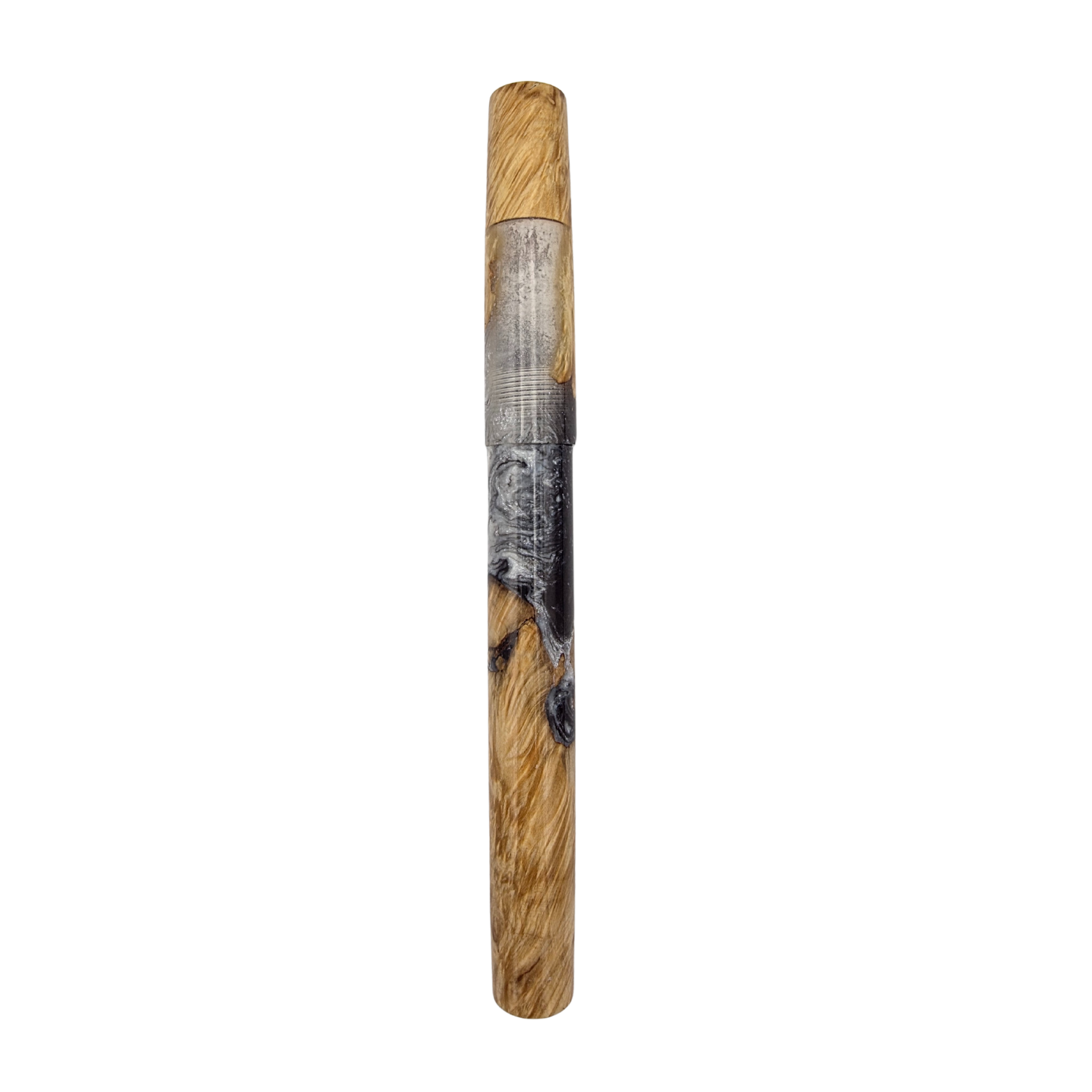 White/Black in Box Elder Burl Wood