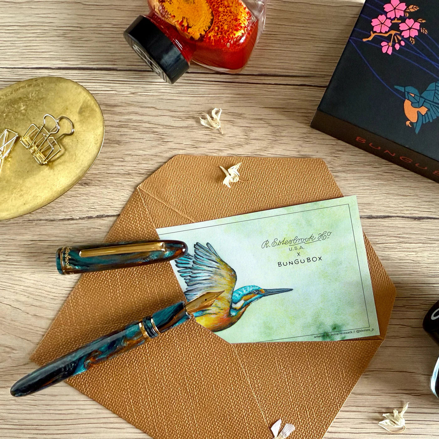Esterbrook X Bungubox Kingfisher Edition Blotter Paper