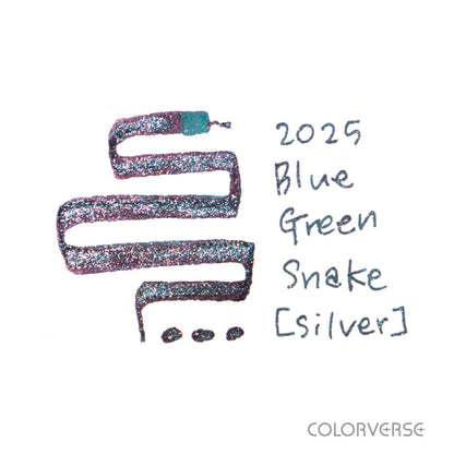 2025 Blue Green Snake (Glistening Silver)