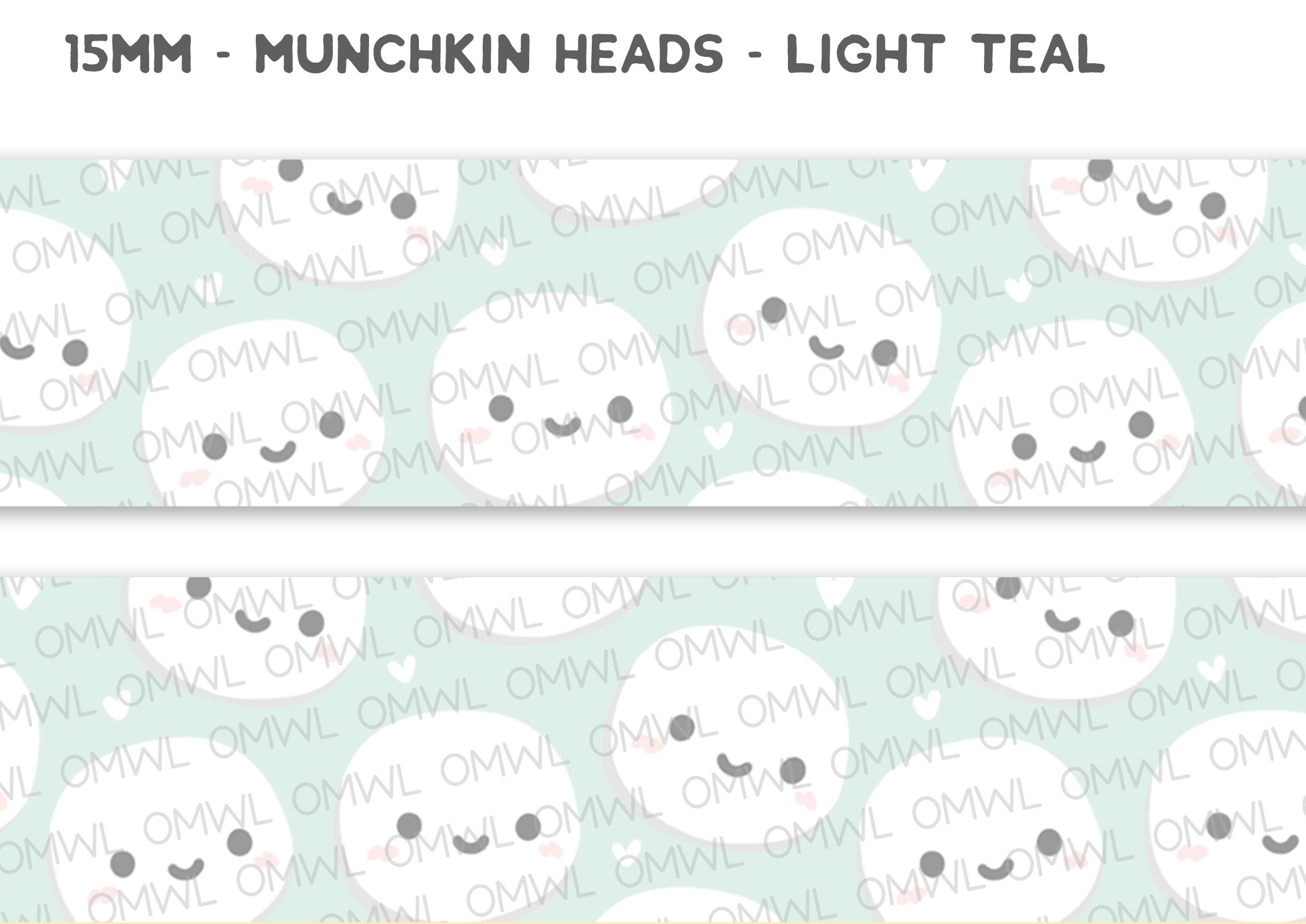 Munchkin Heads Light Teal (15mm)
