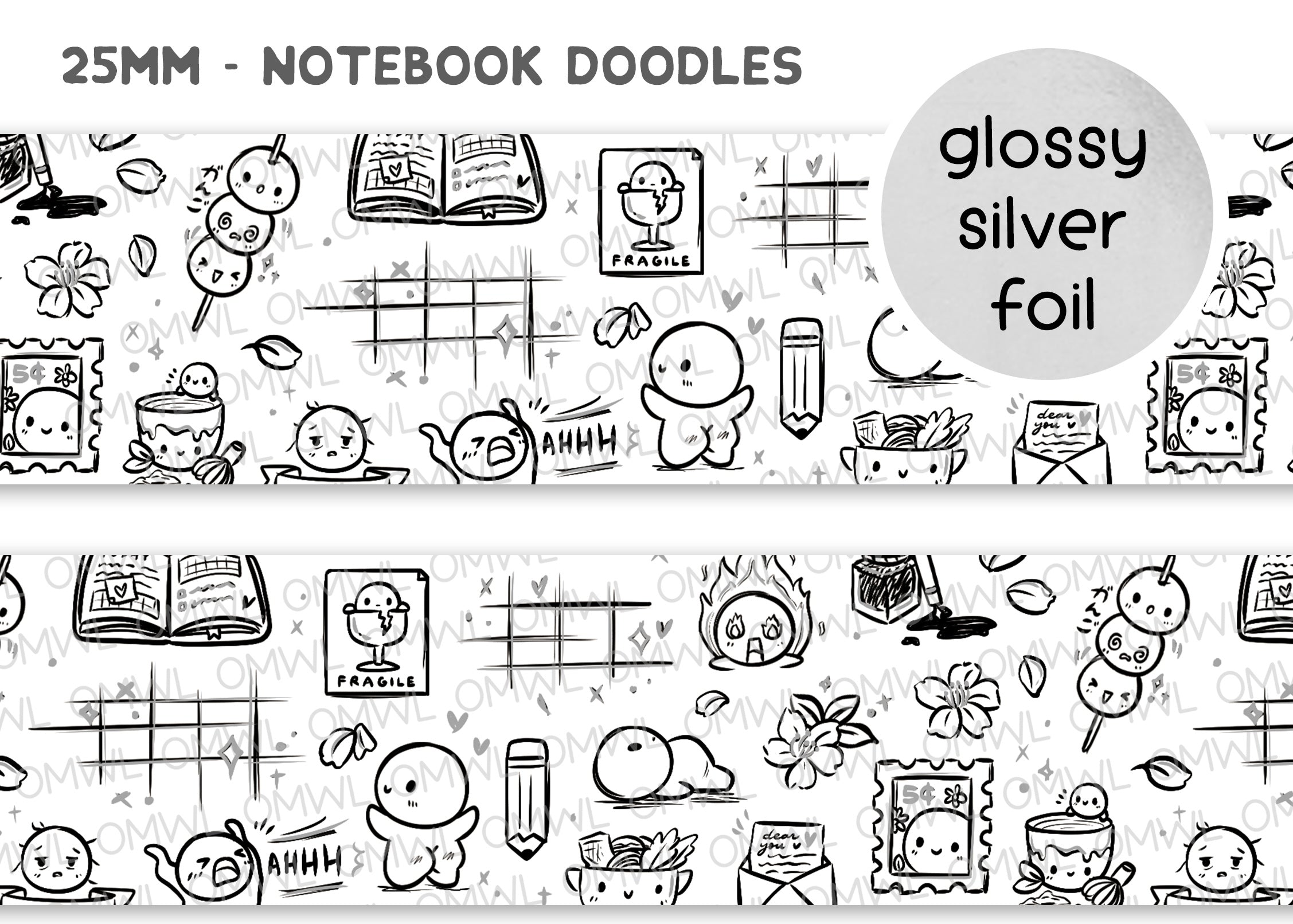 Notebook Doodles (25mm)