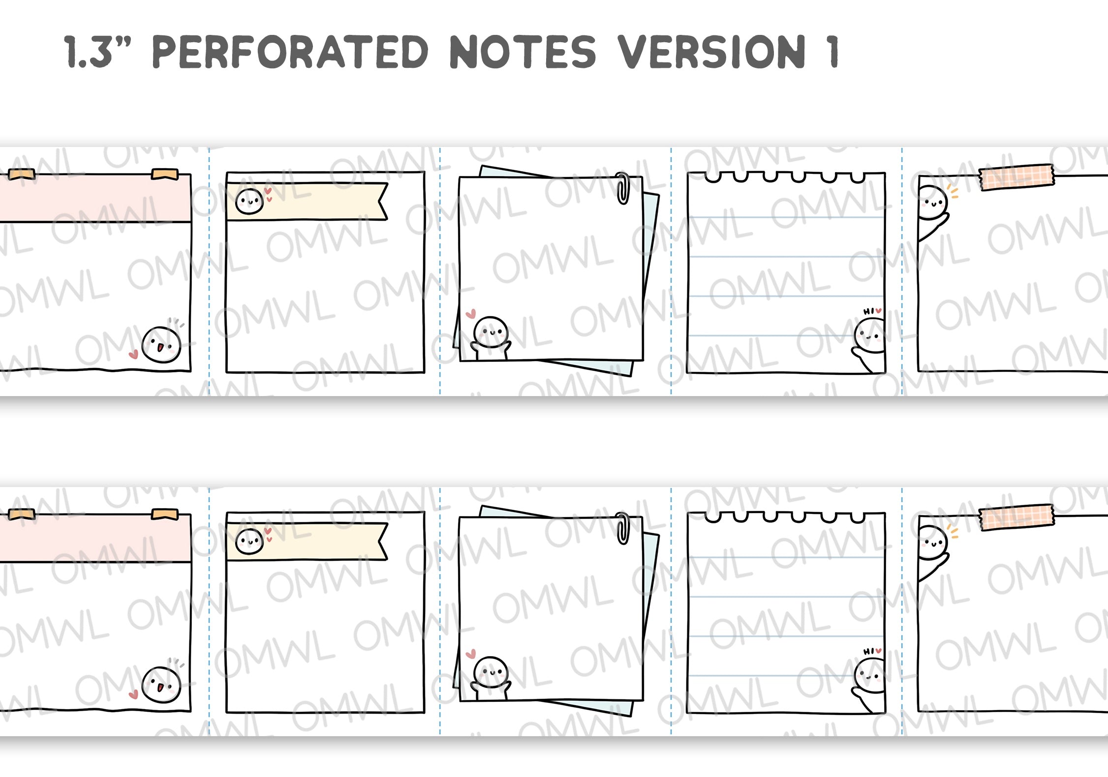 1.3" Perforated Notes Version 1