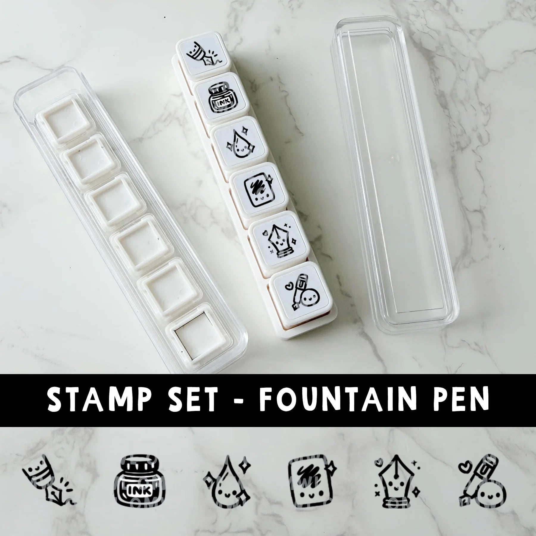 6-IN-1 PUNCH STAMP - Fountain Pen