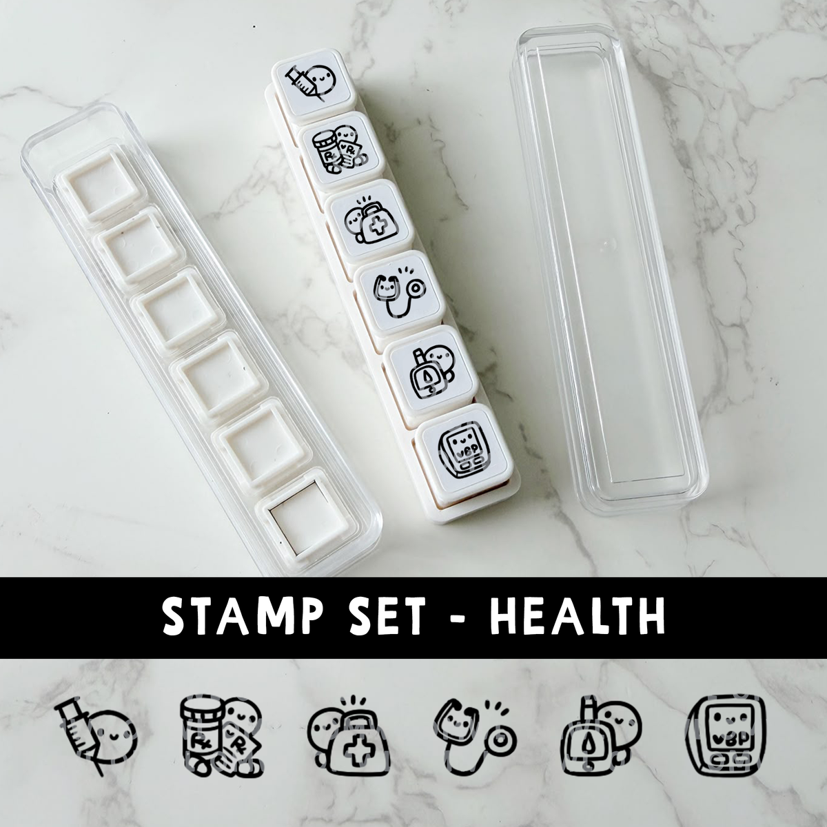 6-IN-1 PUNCH STAMP - Health